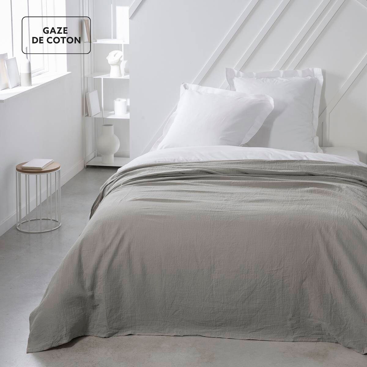 Narzuta na łóżko Japandi, bawełna, 220 x 240 cm