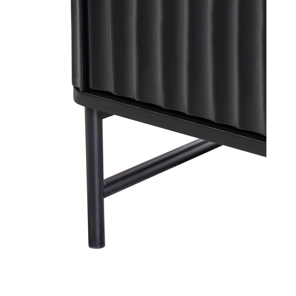 Szafka nocna 2 szuflady GLASTONBURY Biały marmur