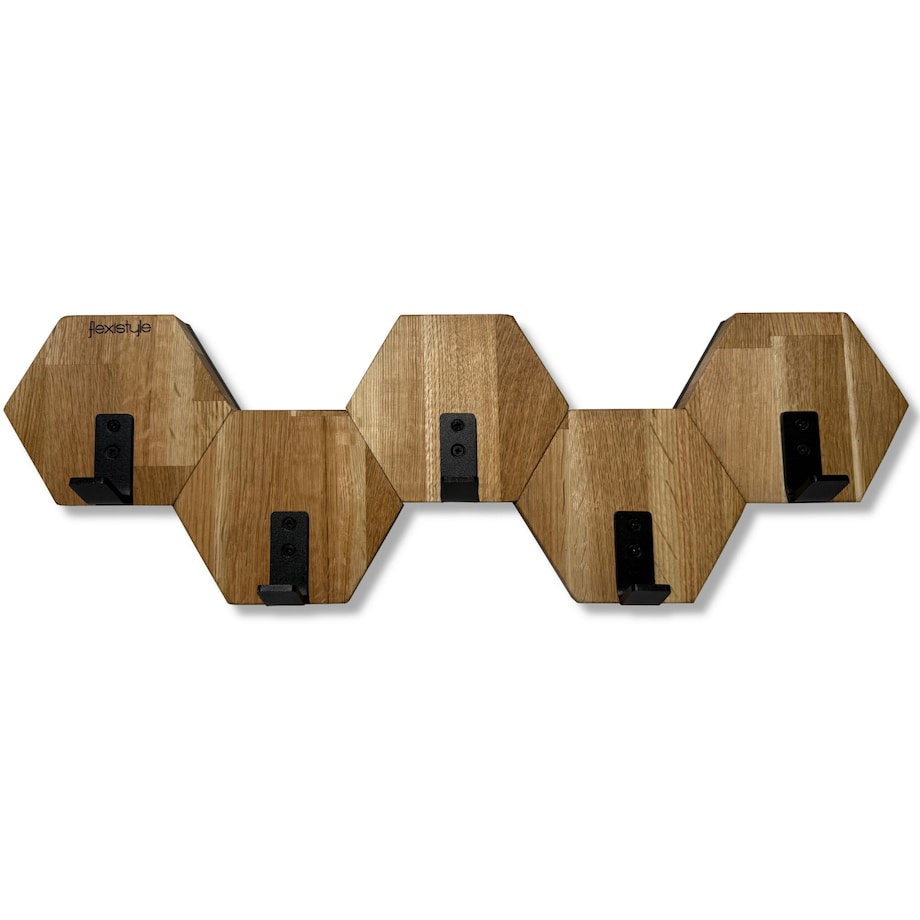 Wieszak ścienny na ubrania Hexagon 56cm