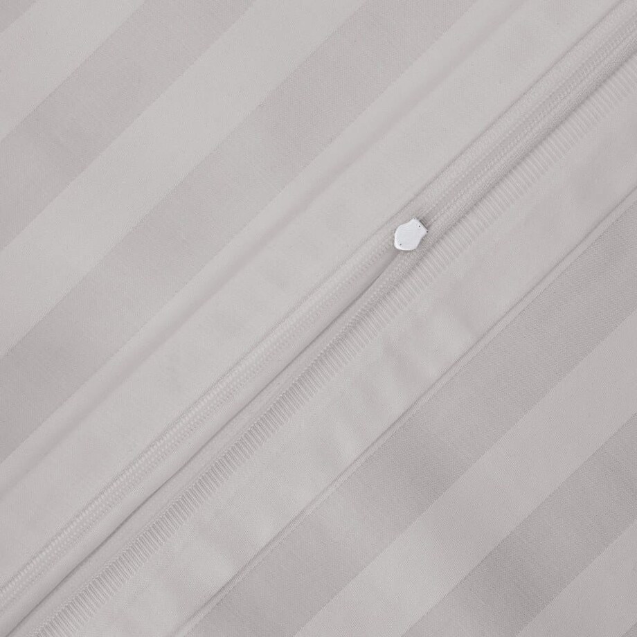 Poszewka bambusowa satyna bawełniana 40x40 Bamboo paski, szare