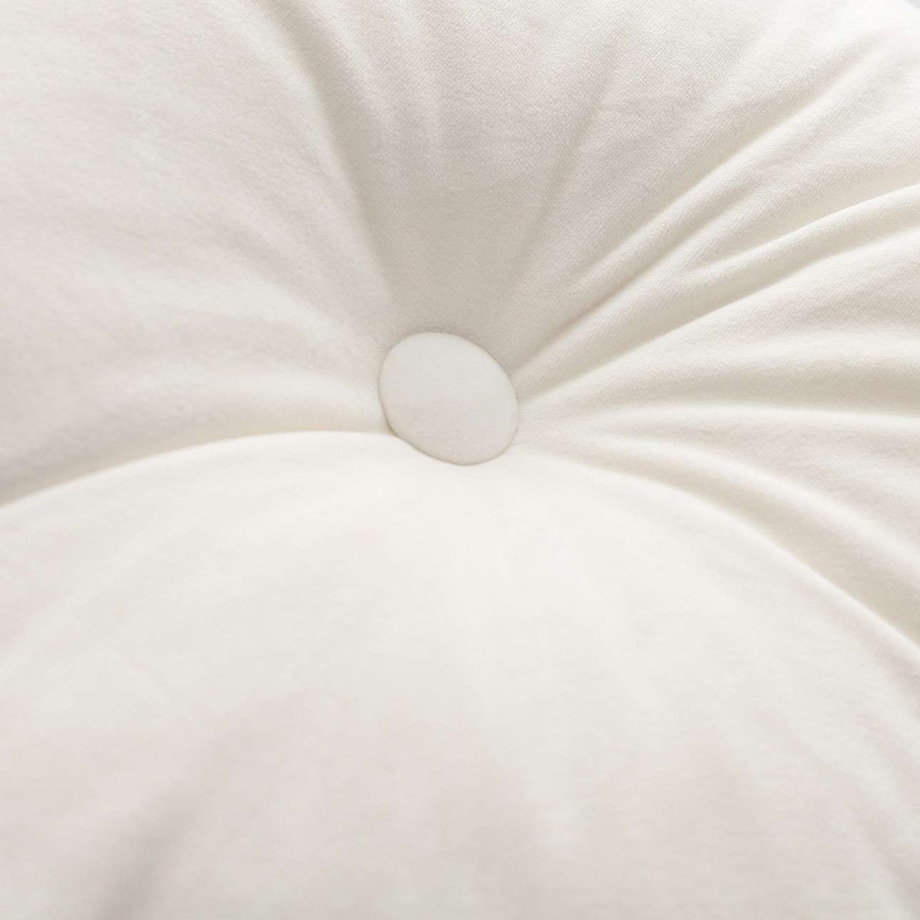 Poduszka Candy Dot, śmietankowa biel, 37 cm, Posh Velvet