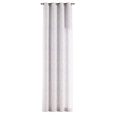 Zasłona na kółkach 1 szt. 130x260 liście akantu na białym tle