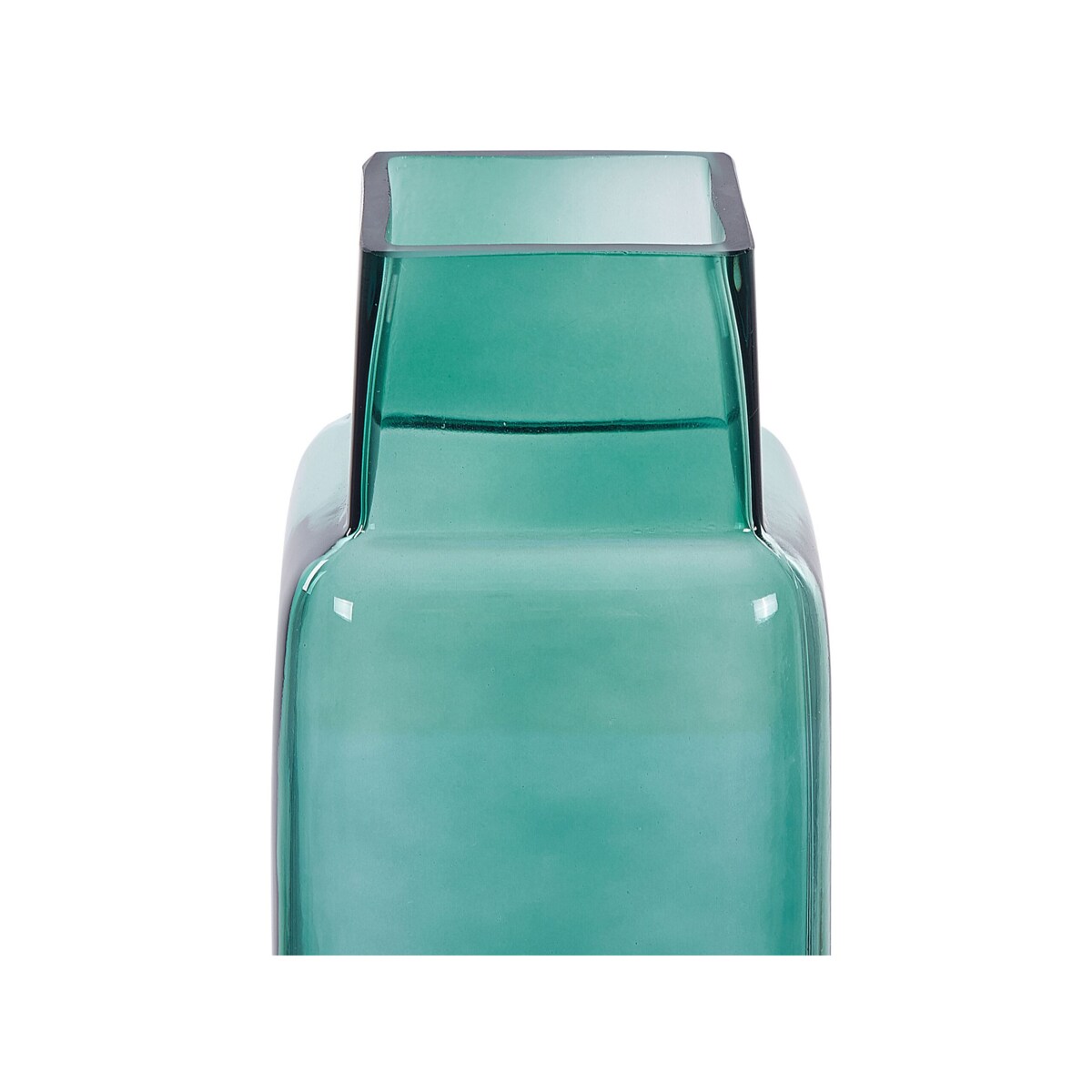 Wazon na kwiaty szklany 26 cm zielony MERBAKA