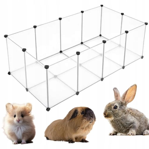 Wybieg kojec zagroda dla małych zwierząt gryzoni królików chomików 125 cm