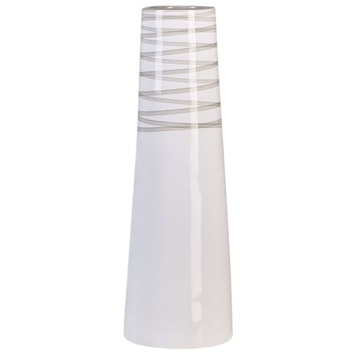 Wazon dekoracyjny z terakoty biały TARRAGONA