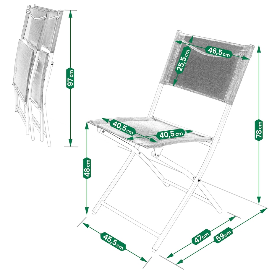 Meble Na Balkon Ogród Taras Komplet Stół 2 Krzesła Zestaw Ogrodowe