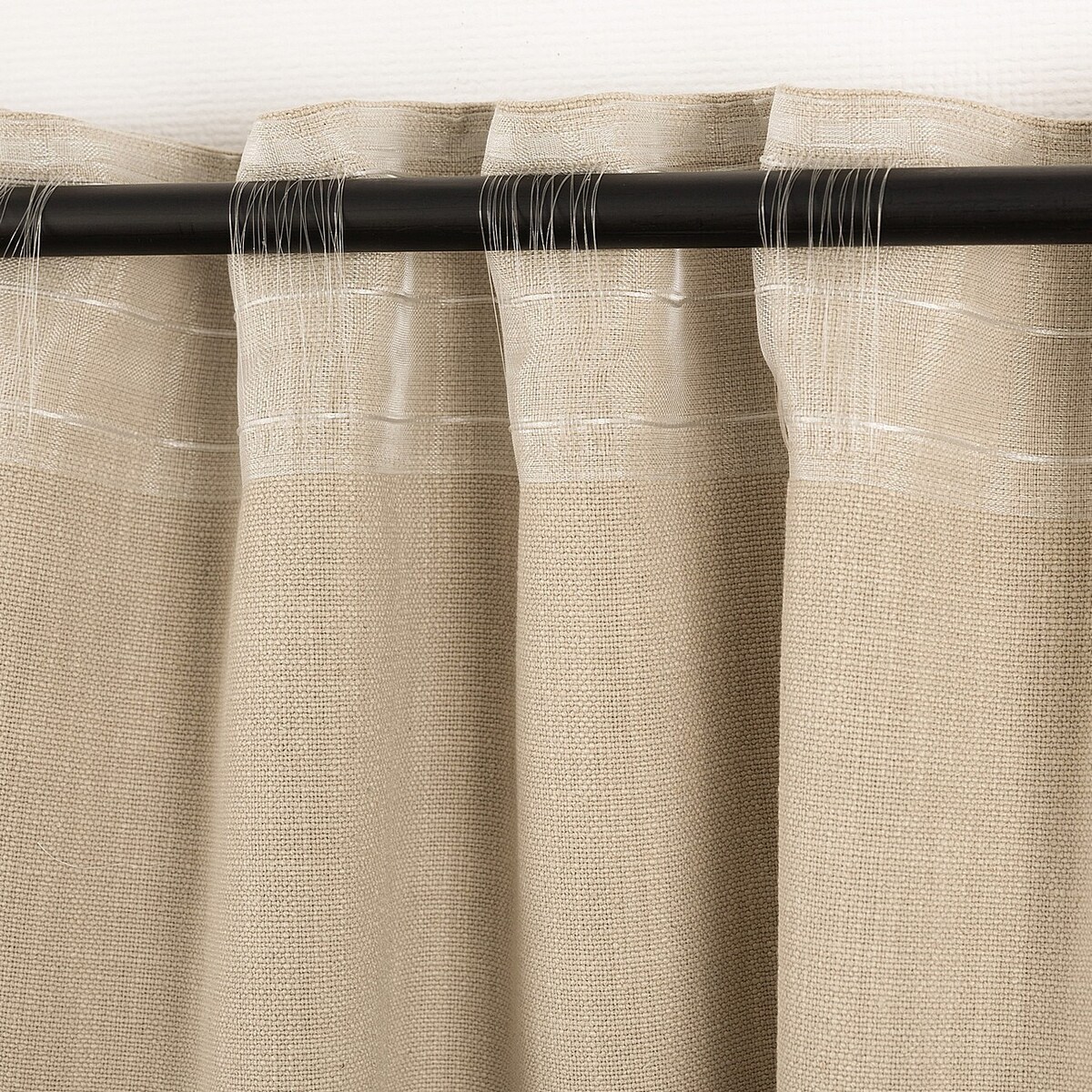 Zasłona gotowa na taśmie marszczącej 140x280cm sand 1 szt. 140x280 beżowy