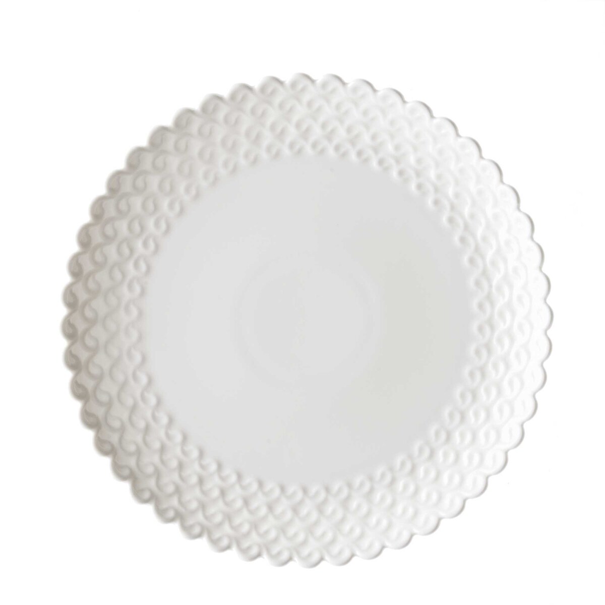 Zestaw 6 talerzy obiadowych Momenti - Biały, 26 cm