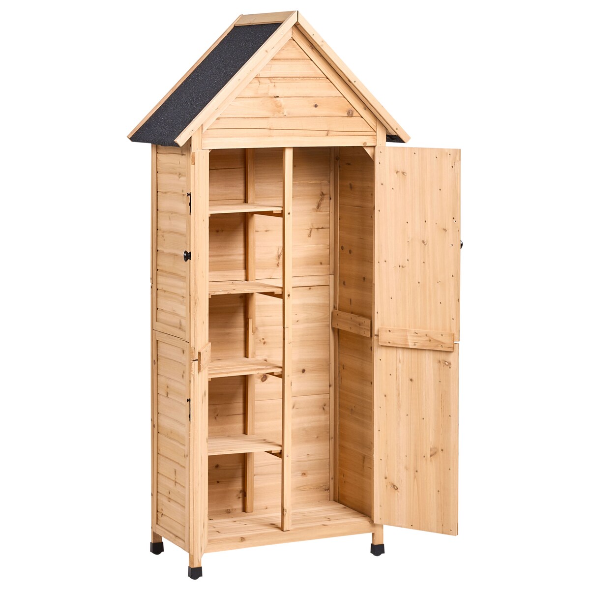 Schowek narzędziowy SENIGA 85 cm 46 cm Drewno jodłowe Naturalny