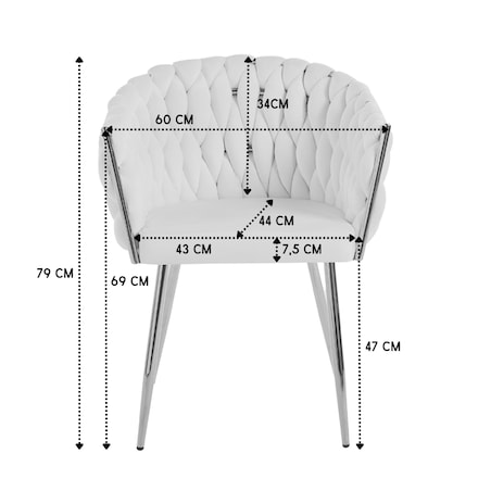 KRZESŁO DO SALONU TAPICEROWANE Z PLECIONYM OPARCIEM ROSA GOLD GRANATOWE