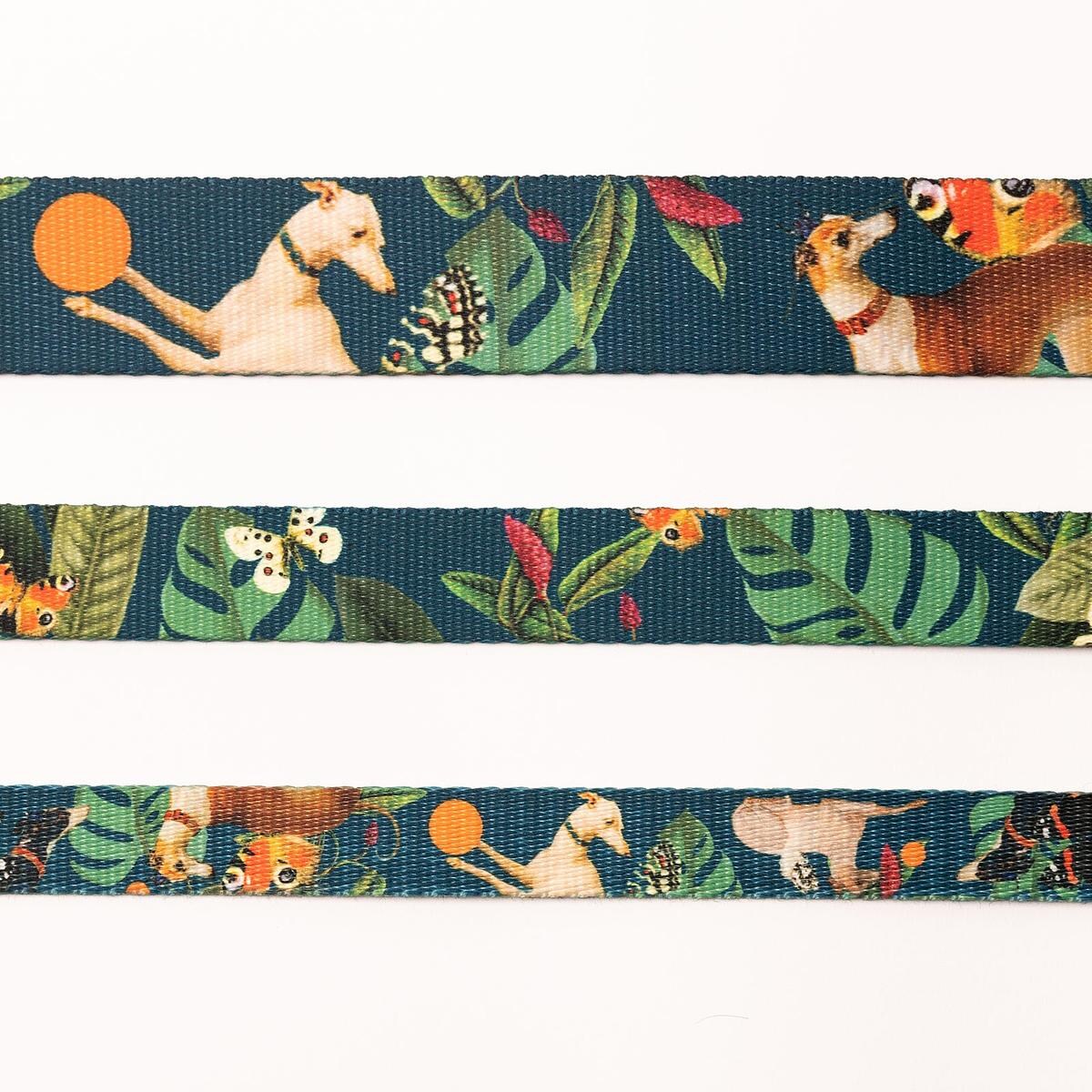 Obroża półzaciskowa dla psa lub kota "Psikolaż" - Szerokość taśmy: 38mm, Rozmiar: XS