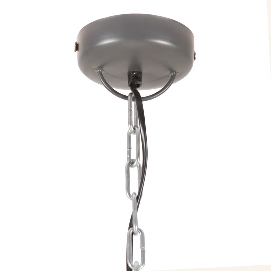 vidaXL Industrialna lampa wisząca, 32 cm, szara, E27