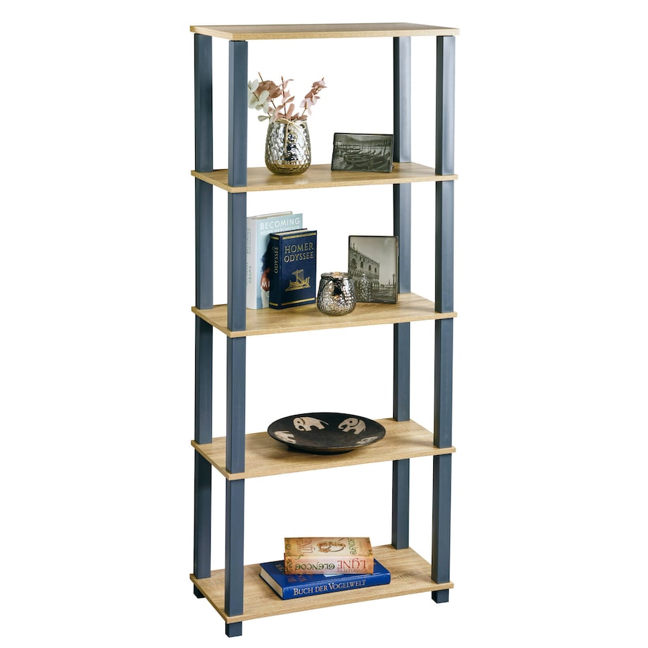 Regał do przechowywania, 5 półek, 147 cm