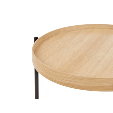 Stolik kawowy MDF Okleina Jasne drewno LANDER