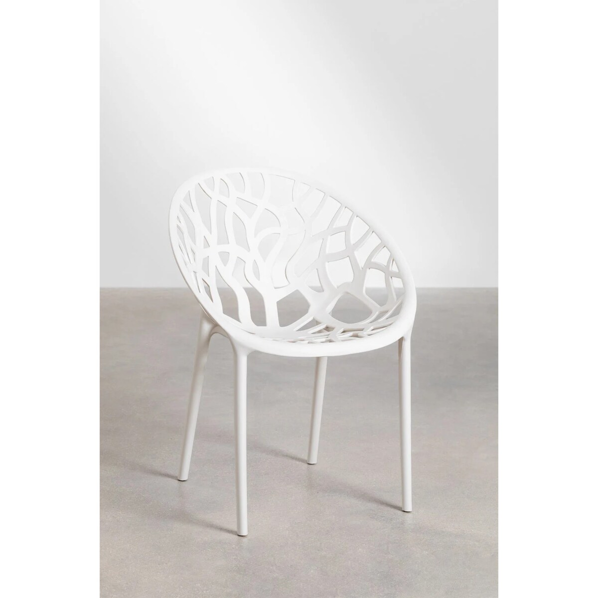 Krzesło z polipropylenu, sztaplowane, Coral, białe