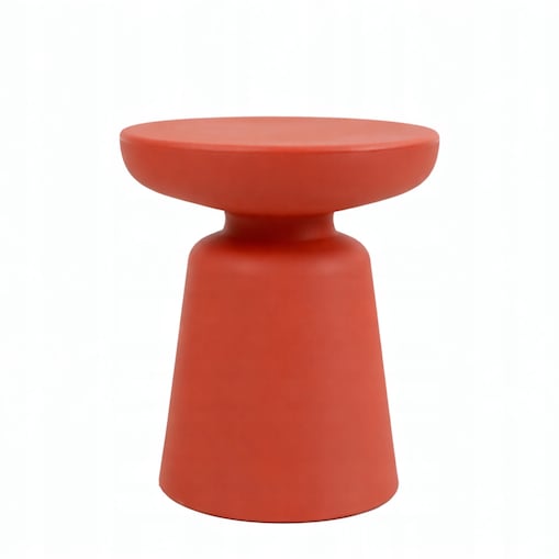 Stolik Kawowy LUMI Plastikowy CZERWONY Nowoczesny DESIGN Stolik Nocny