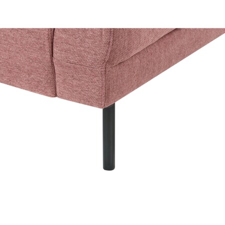 Narożnik 4-osobowy lewostronny różowy brąz BREDA