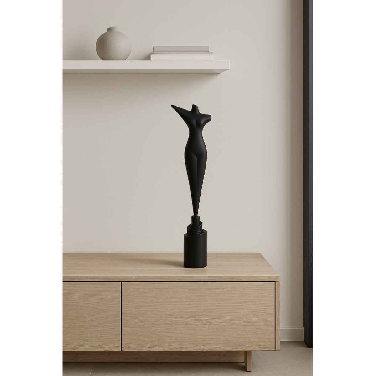 FIGURKA DEKORACYJNA ARMANDA CZARNA