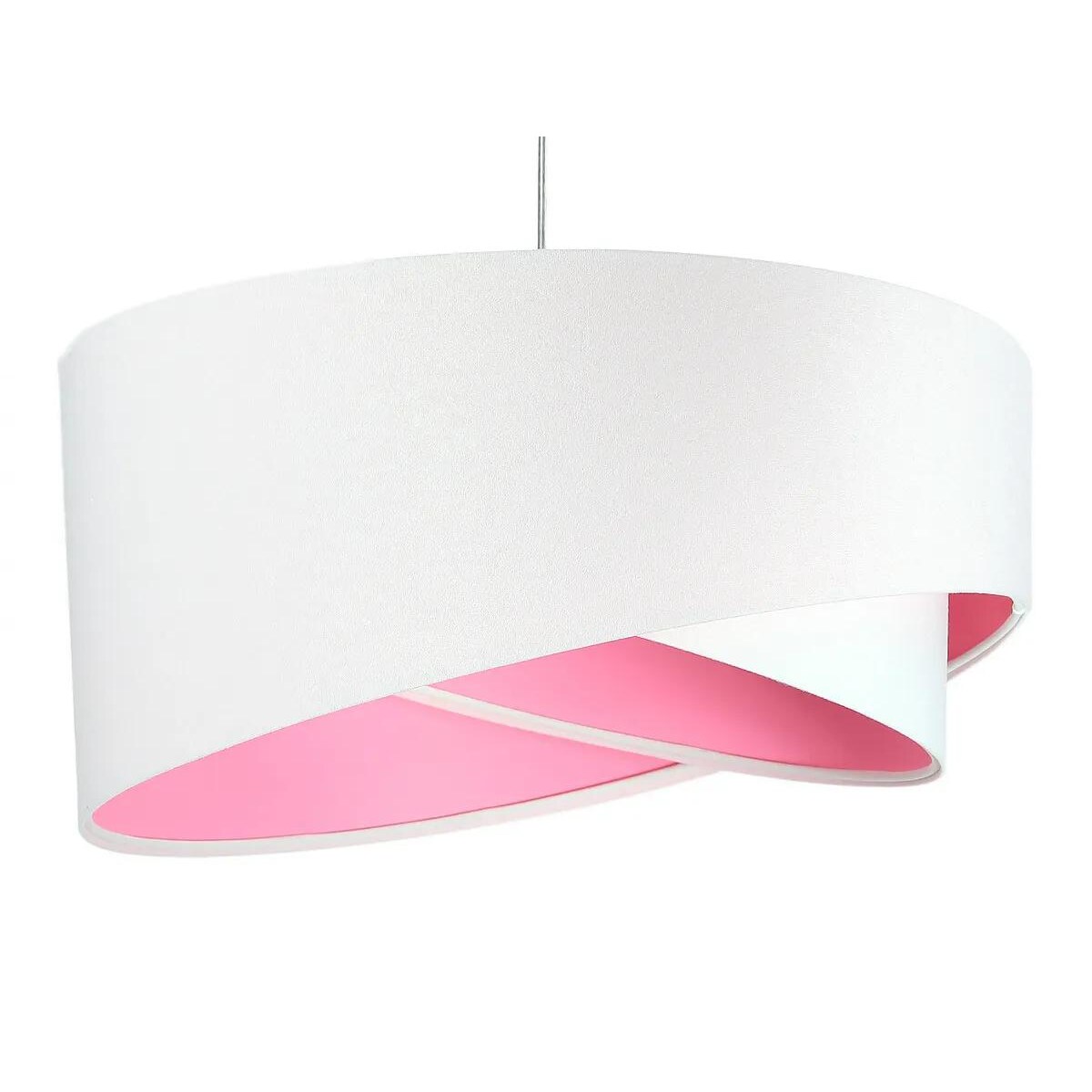 Lampa wisząca GEMSTONE WHITE biała/różowa