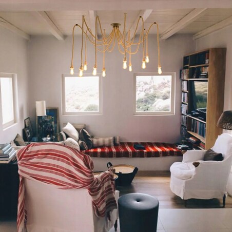 Lampa Sufitowa Wisząca Żyrandol Pająk App682-10Cp