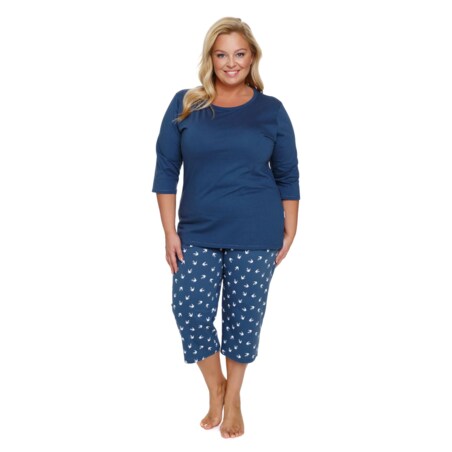 Doctor Nap Niebieska piżama damska - L