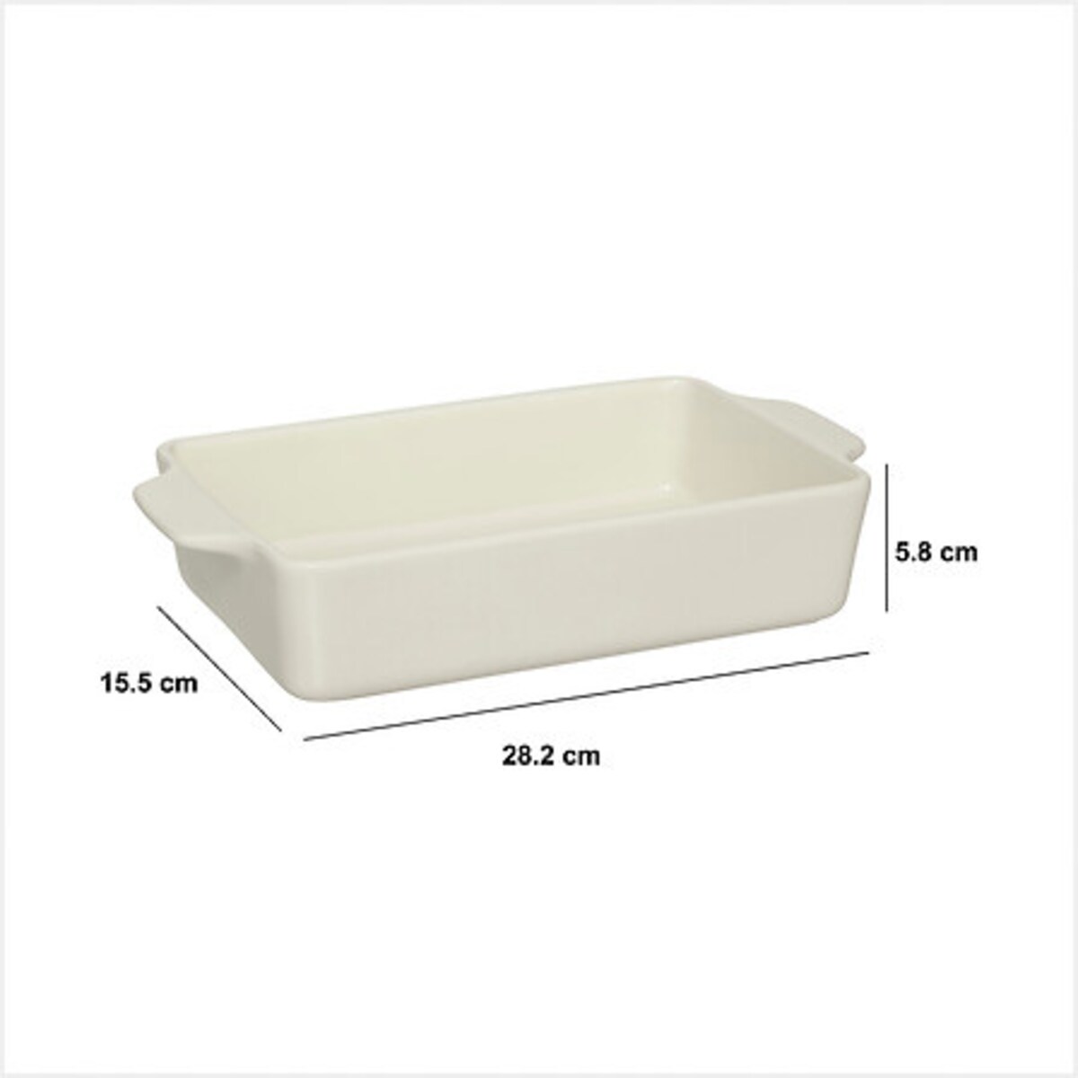 Naczynie prostokątne WIW ceramiczne, 23 x 14 cm