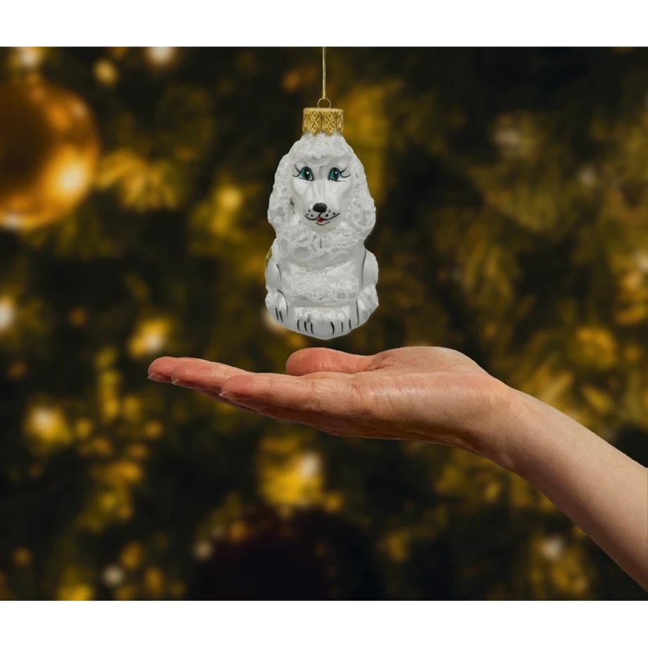 Bombka choinkowa: Pies pudel