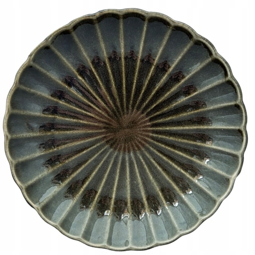 TALERZ DESEROWY ZIELONY 20cm CERAMICZNY TALERZYK SERWIS NA SZTUKI CIASTO