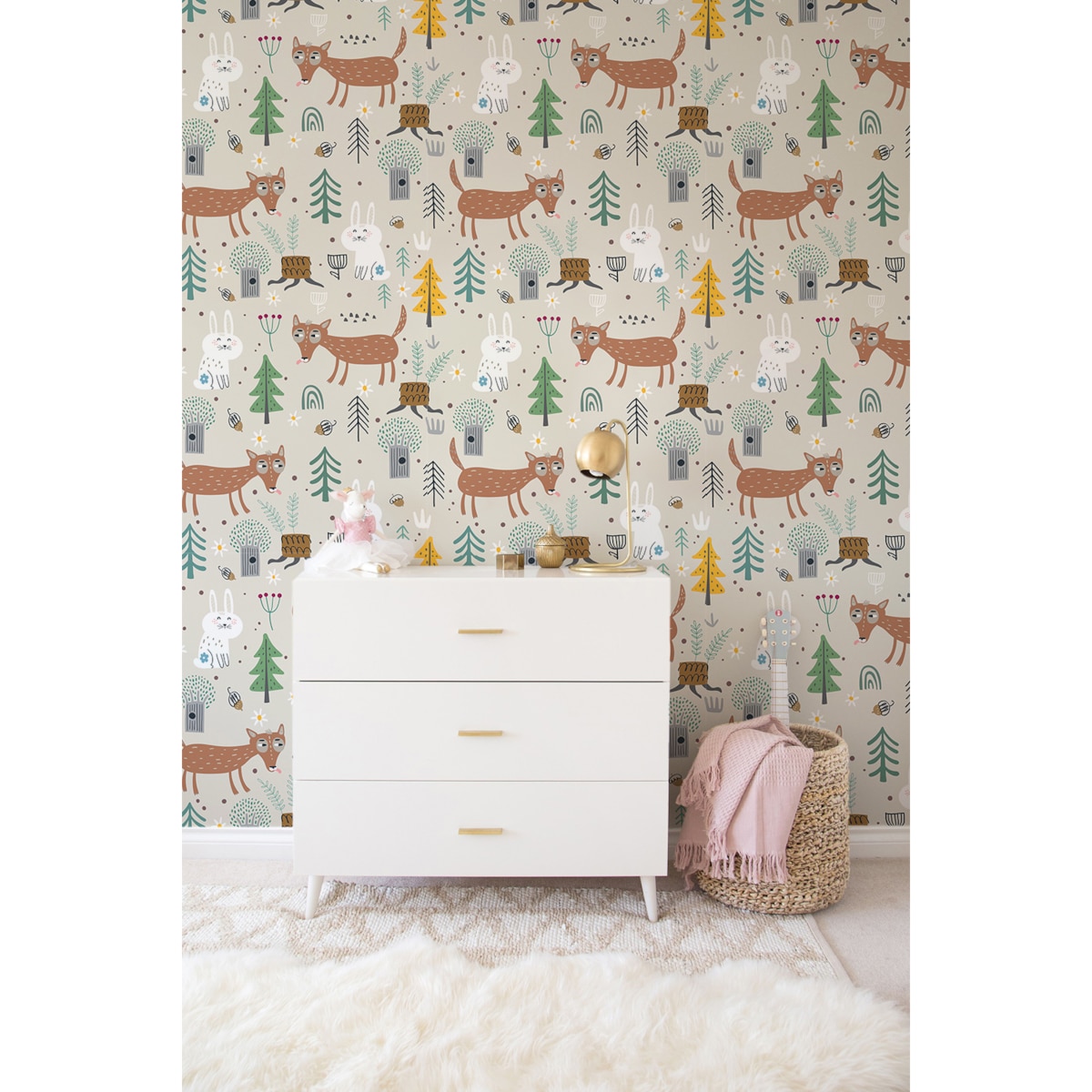 Tapeta Leśni przyjaciele, 416x254cm