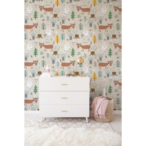 Tapeta Leśni przyjaciele, 416x254cm