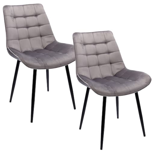 2 X Krzesło Do Jadalni Kuchni Salonu Do Jadalni Kuchni Stołu Zestaw Komplet Misty Szare