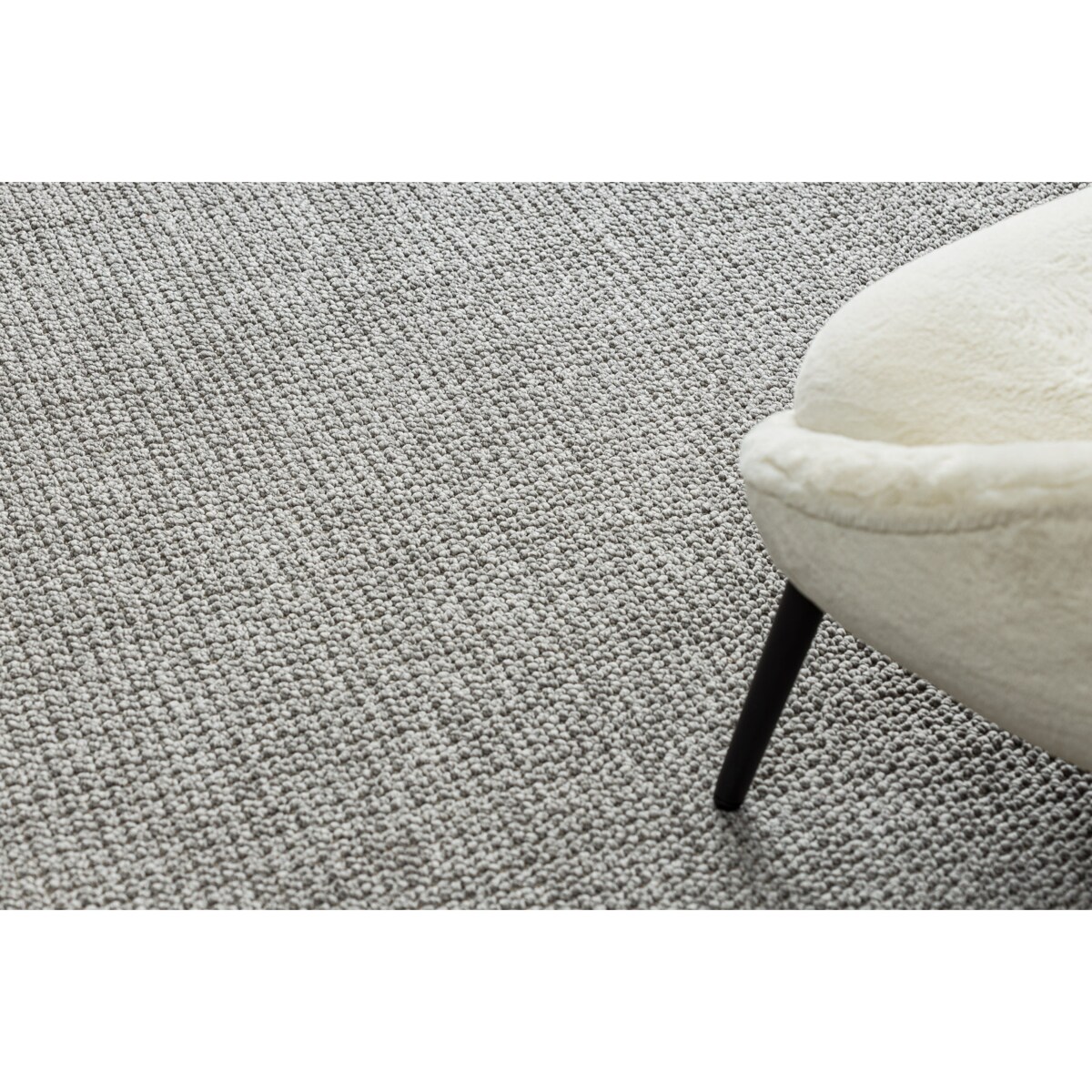 Dywan CASABLANCA LOOP koło jasny szary koło 133 cm