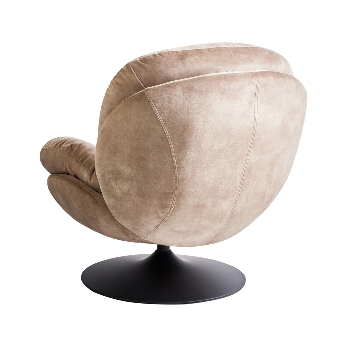 Fotel obrotowy NOLVIK Welur Piaskowy