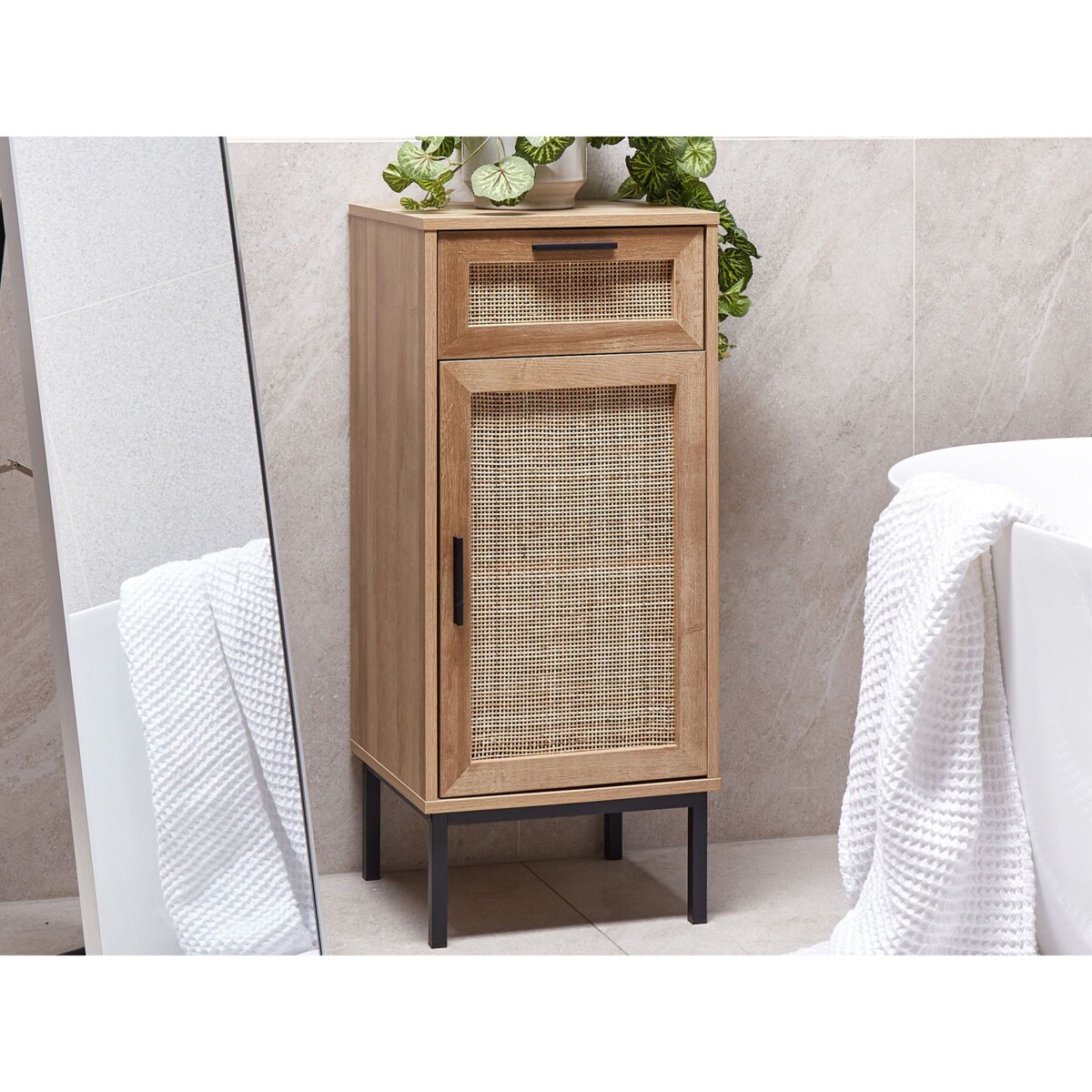 Szafka łazienkowa ROSELL MDF Jasne drewno