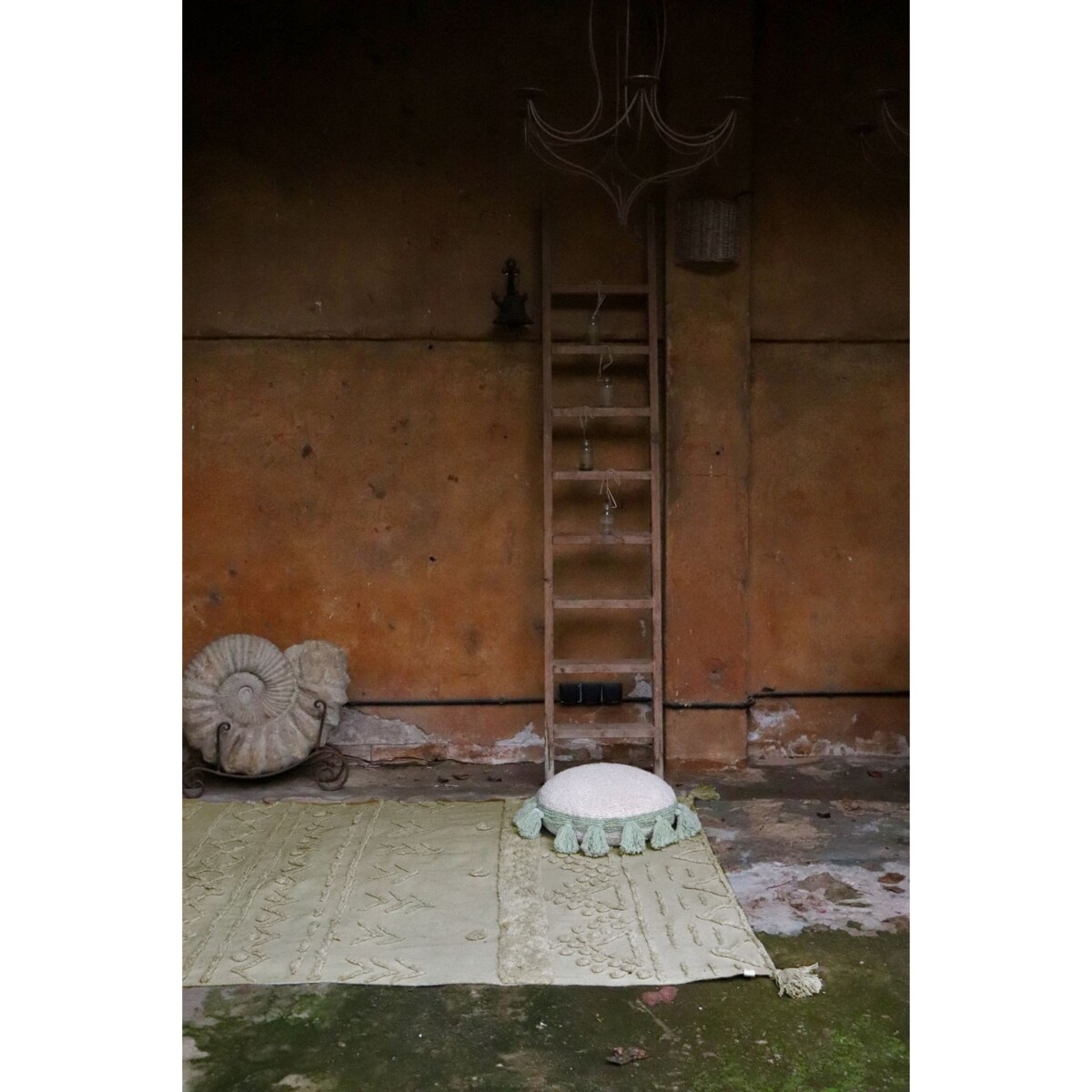 Dywan bawełniany Tribu Olive 170x240 cm Lorena Canals