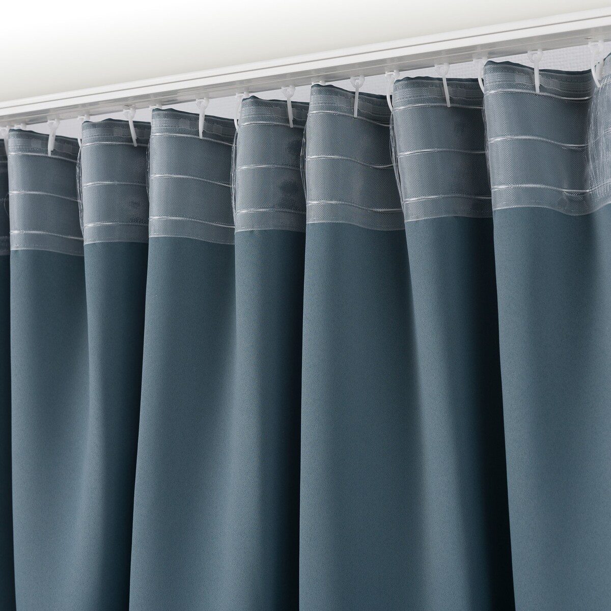 Zasłona zaciemniająca na taśmie marszczącej morski niebieski 140 x 280cm 1 szt. 140x280 niebieski