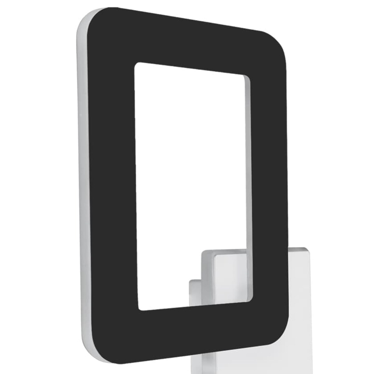 Ledowy kinkiet ścienny HOP 4183 Ideus 12W 4200K metalowa do przedpokoju czarna biała