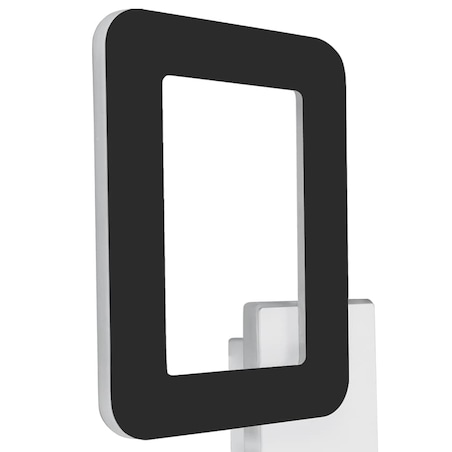 Ledowy kinkiet ścienny HOP 4183 Ideus 12W 4200K metalowa do przedpokoju czarna biała