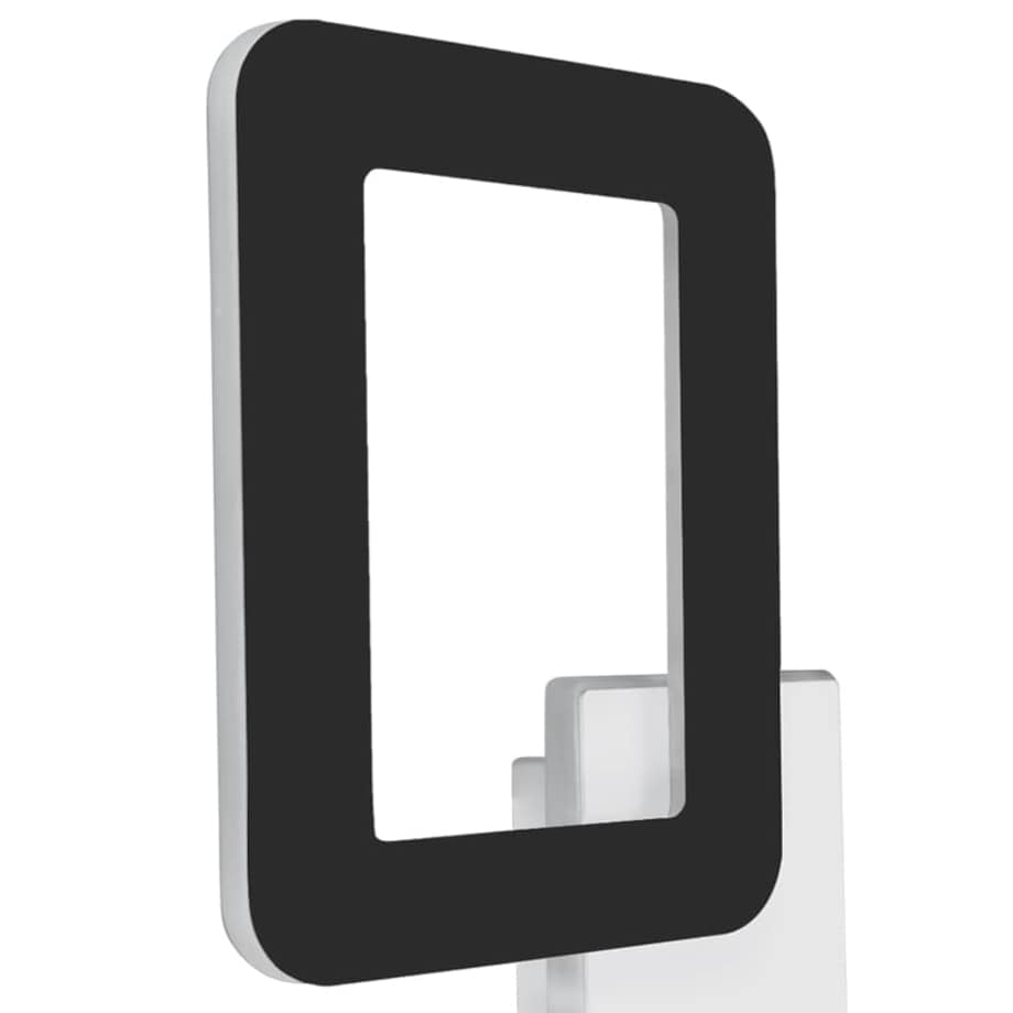 Ledowy kinkiet ścienny HOP 4183 Ideus 12W 4200K metalowa do przedpokoju czarna biała