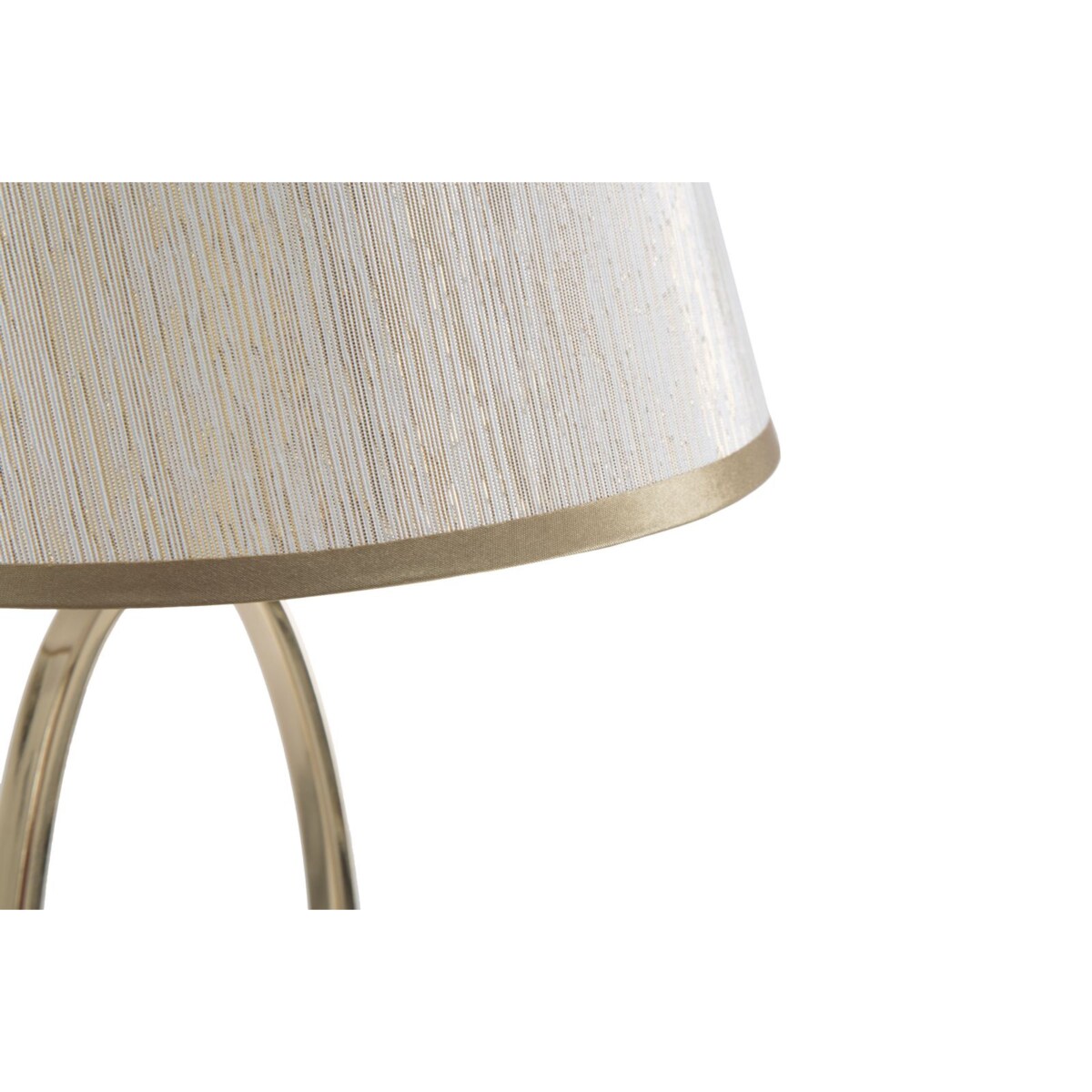 Lampa stołowa GLAM FLUSH, metalowa, złota, Ø 24x47 cm