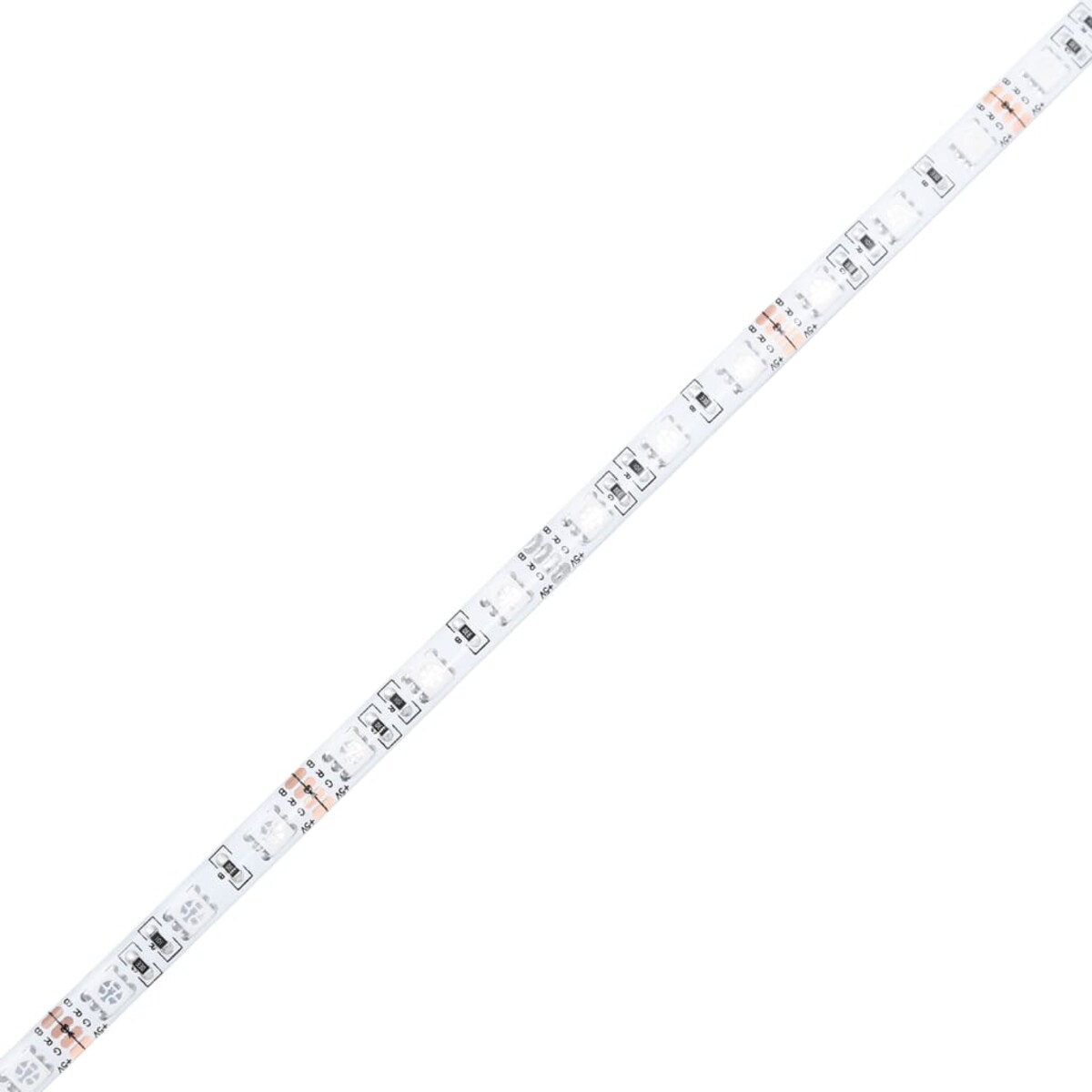 vidaXL Stolik kawowy z LED Infinity, czarny, 40x40x49 cm