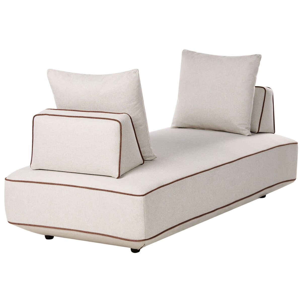 Szezlong SEILLANS Jasnobeżowy