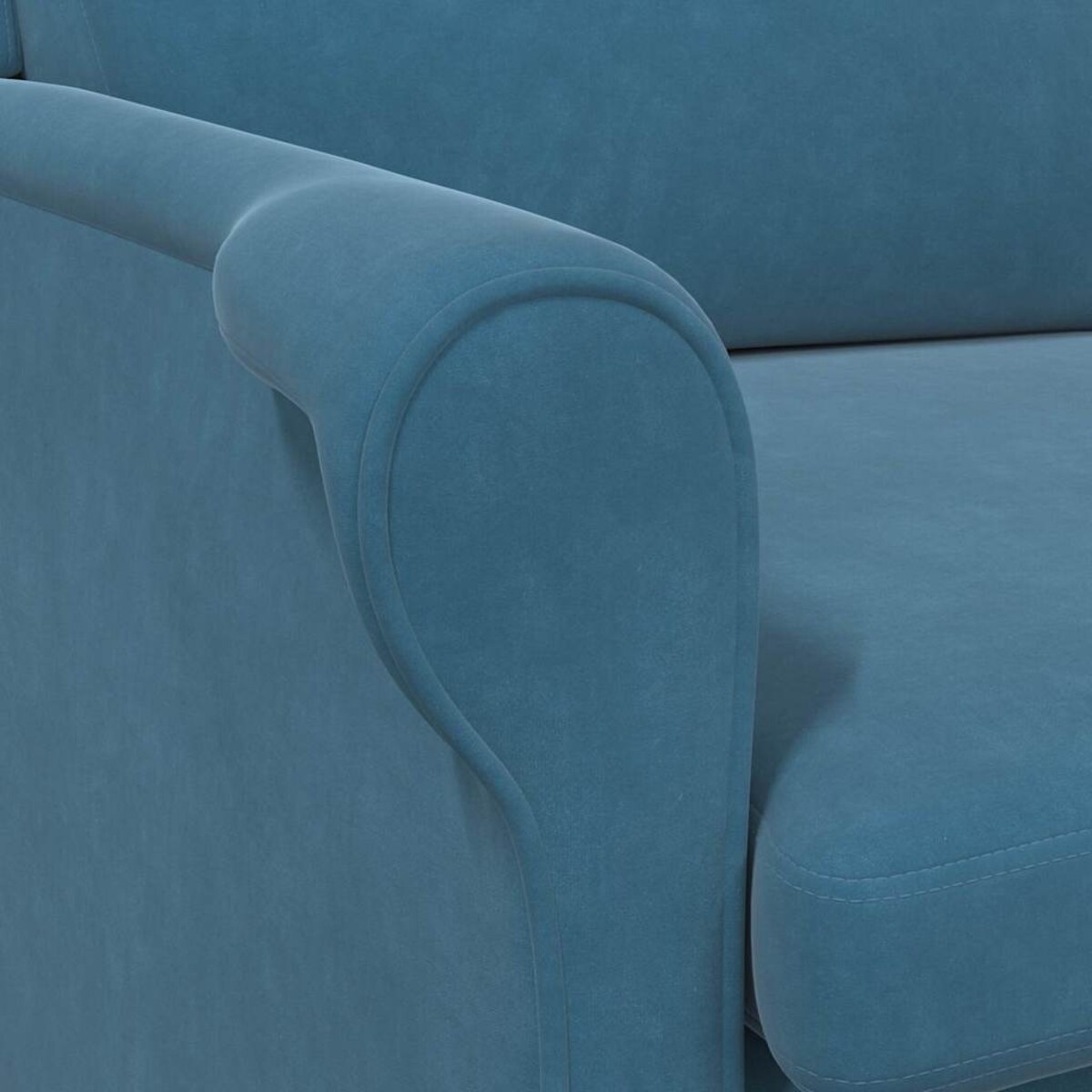 vidaXL fotel Niebieski 76 x 94 x 102 cm Aksamit