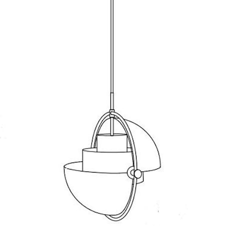 Wisząca lampa koło art deco Mobile ST-8881 Step designerska mosiądz