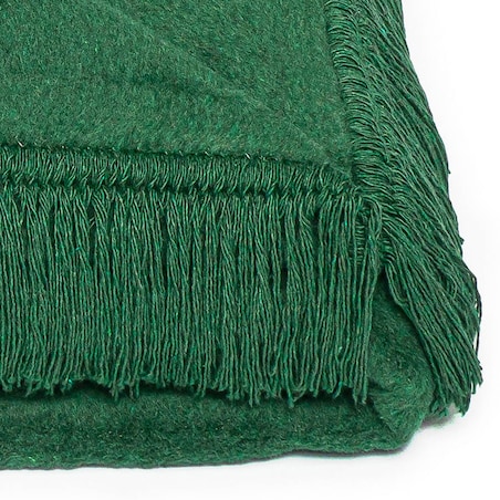 Koc bawełniany 150x200 kolor zieleń butelkowa