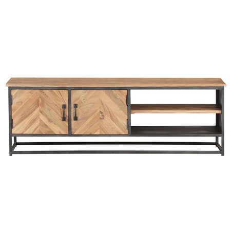 vidaXL Szafka pod TV, 120x30x40 cm, lite drewno akacjowe