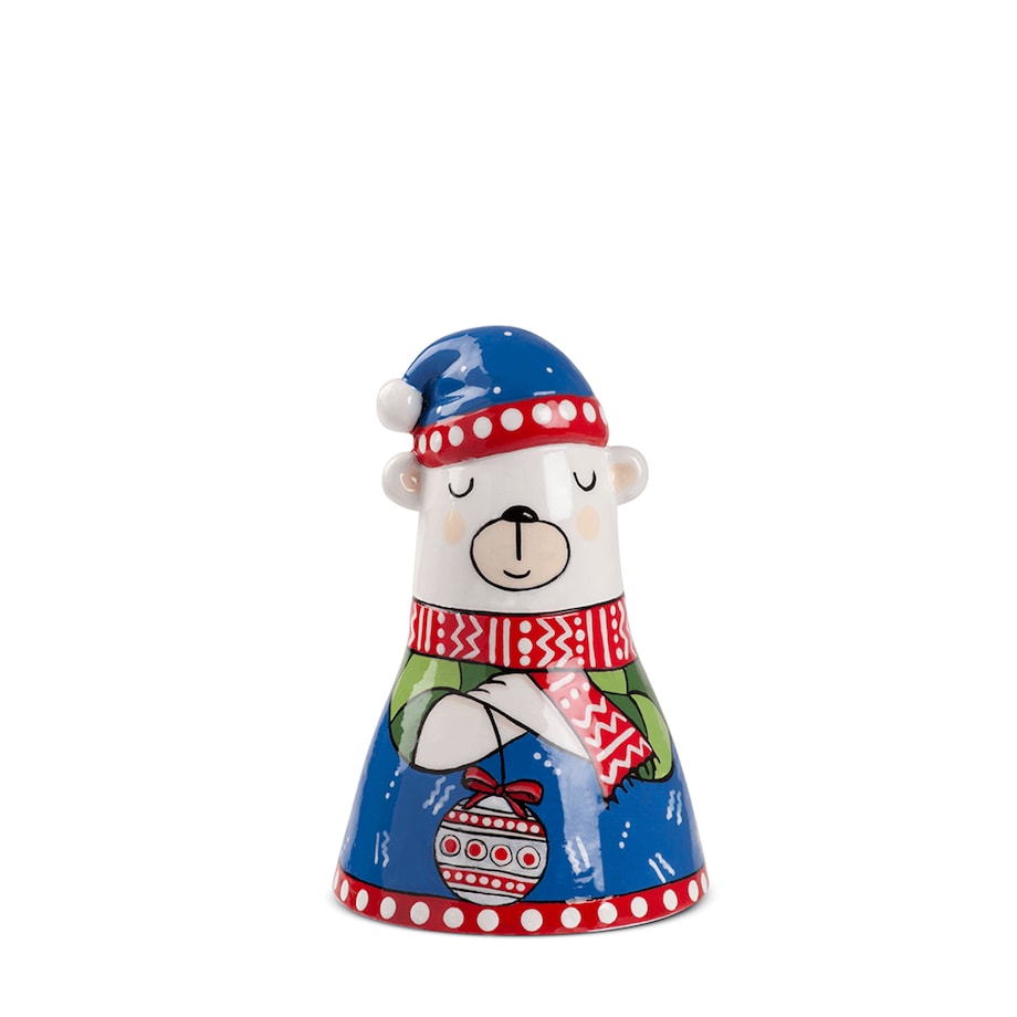 Dzwonek Miś polarny 9 cm - Egan Italy