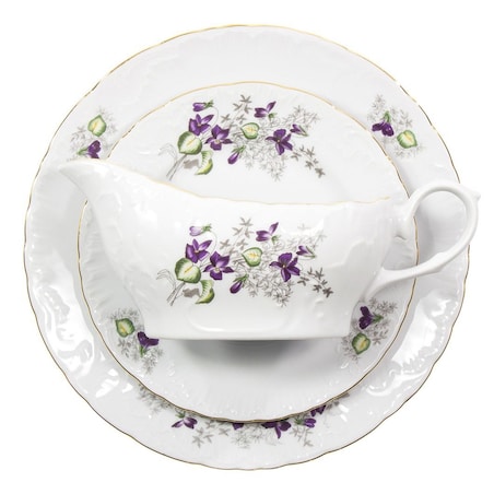 Serwis obiadowy dla 6 osób 25 el. Rococo Fiołki G559