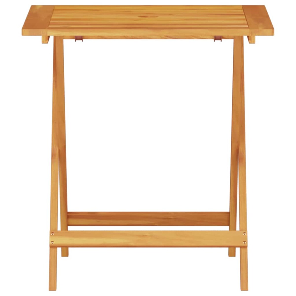 vidaXL Składany zestaw bistro 3 pcs Brązowy lite drewno akacjowe