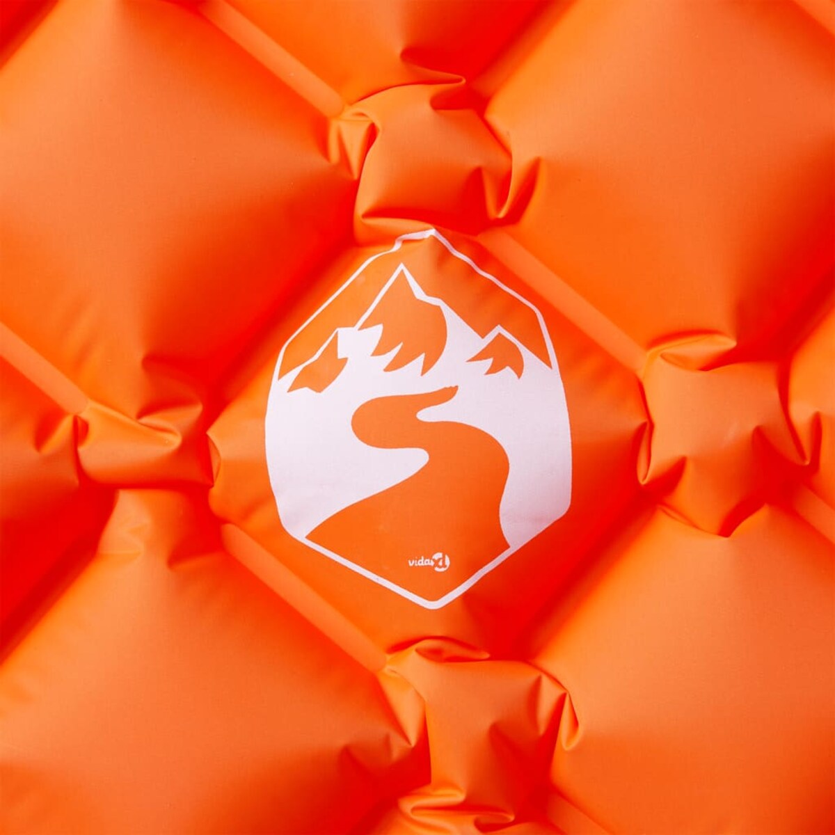 vidaXL Dmuchany materac turystyczny, 1-os., pomarańczowy, 190x58x6 cm